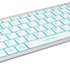 Клавиатура A4TECH Fstyler FX61,  USB, белый [fx61 white]